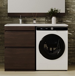 Style Line Мебель для ванной Даллас 120 Люкс L, венге – фотография-2